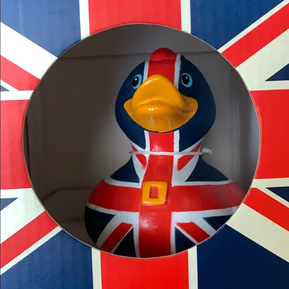 NIB Collectible Union Jack Rubber Duck